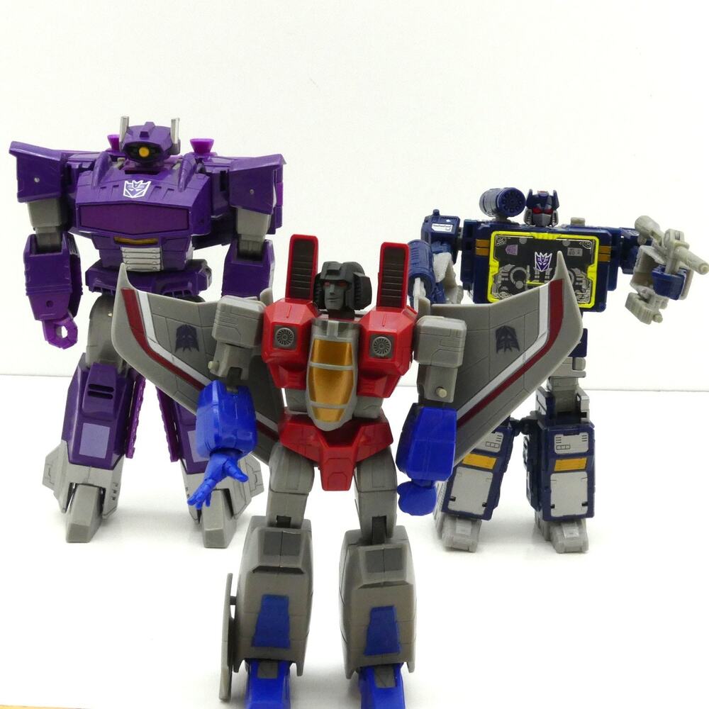 Vintage Transformers Decepticons Lot Shockwave Soundwave Starscream G1 Figure - Picture 2 of 16